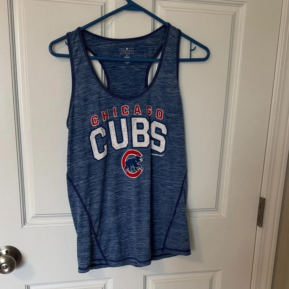 Genuine Merchandise Chicago Cubs Navy Blue Tank with Red & White Logo